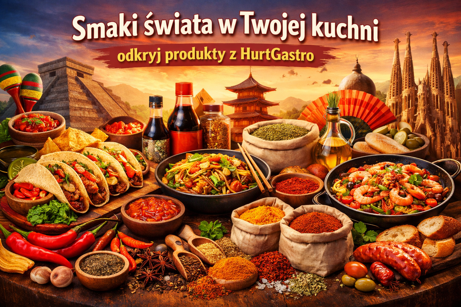 Smaki świata w Twojej kuchni – odkryj produkty z HurtGastro